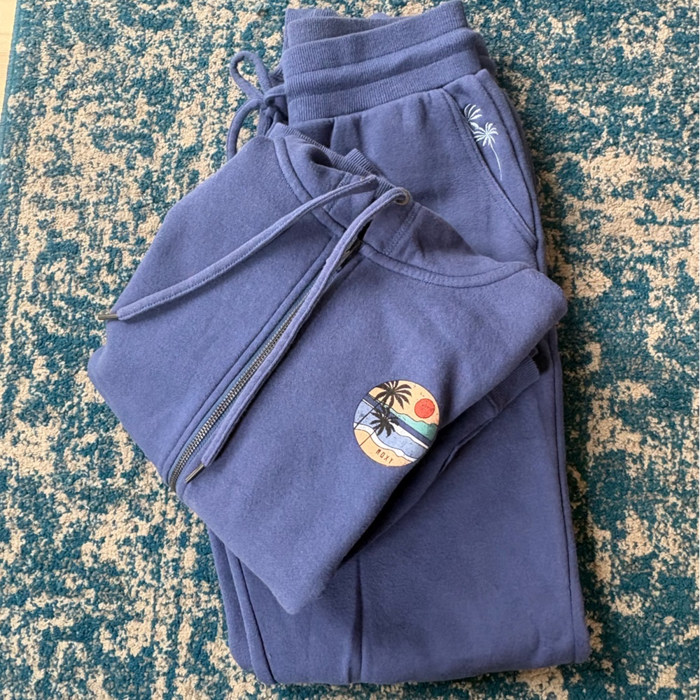 Roxy Cozy Sweatshirt & Sweatpants Set Sz M